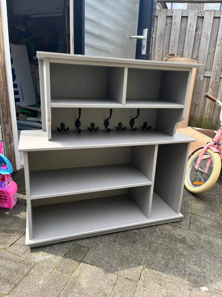 Schoenenkast met kapstok - opknapper, Huis en Inrichting, Gebruikt, Minder dan 100 cm, Hout, Ophalen