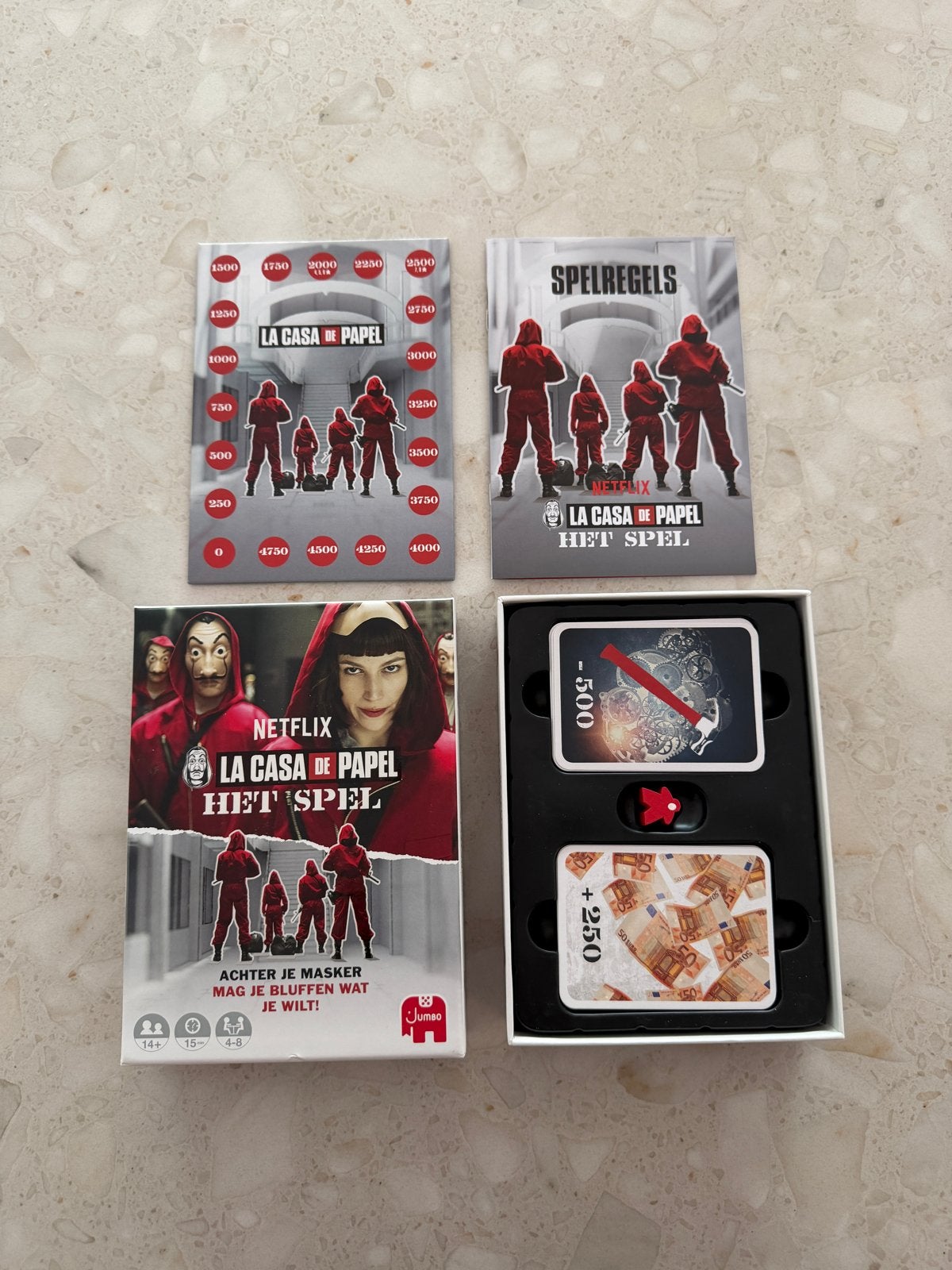 La Casa de Papel Het Spel - Netflix editie, Drie of vier spelers, Ophalen of Verzenden, Zo goed als nieuw
