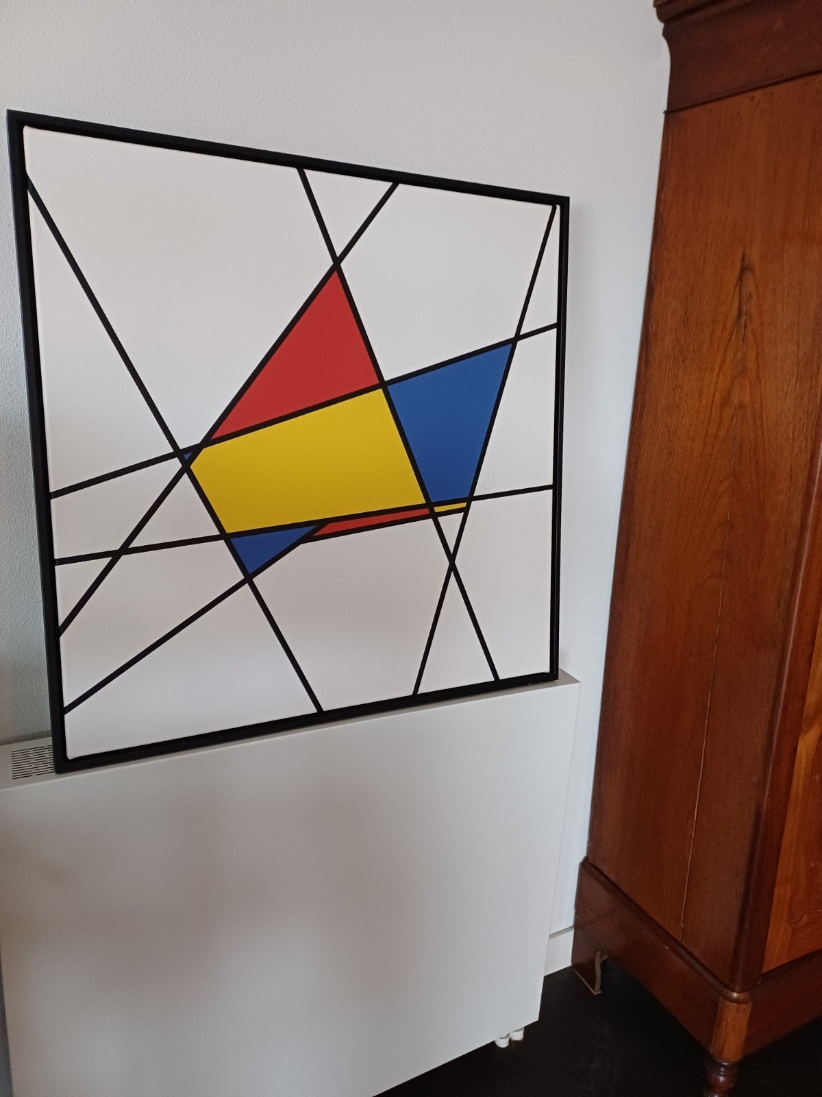 Mondriaan canvas 83 x 83 cm, Ophalen of Verzenden