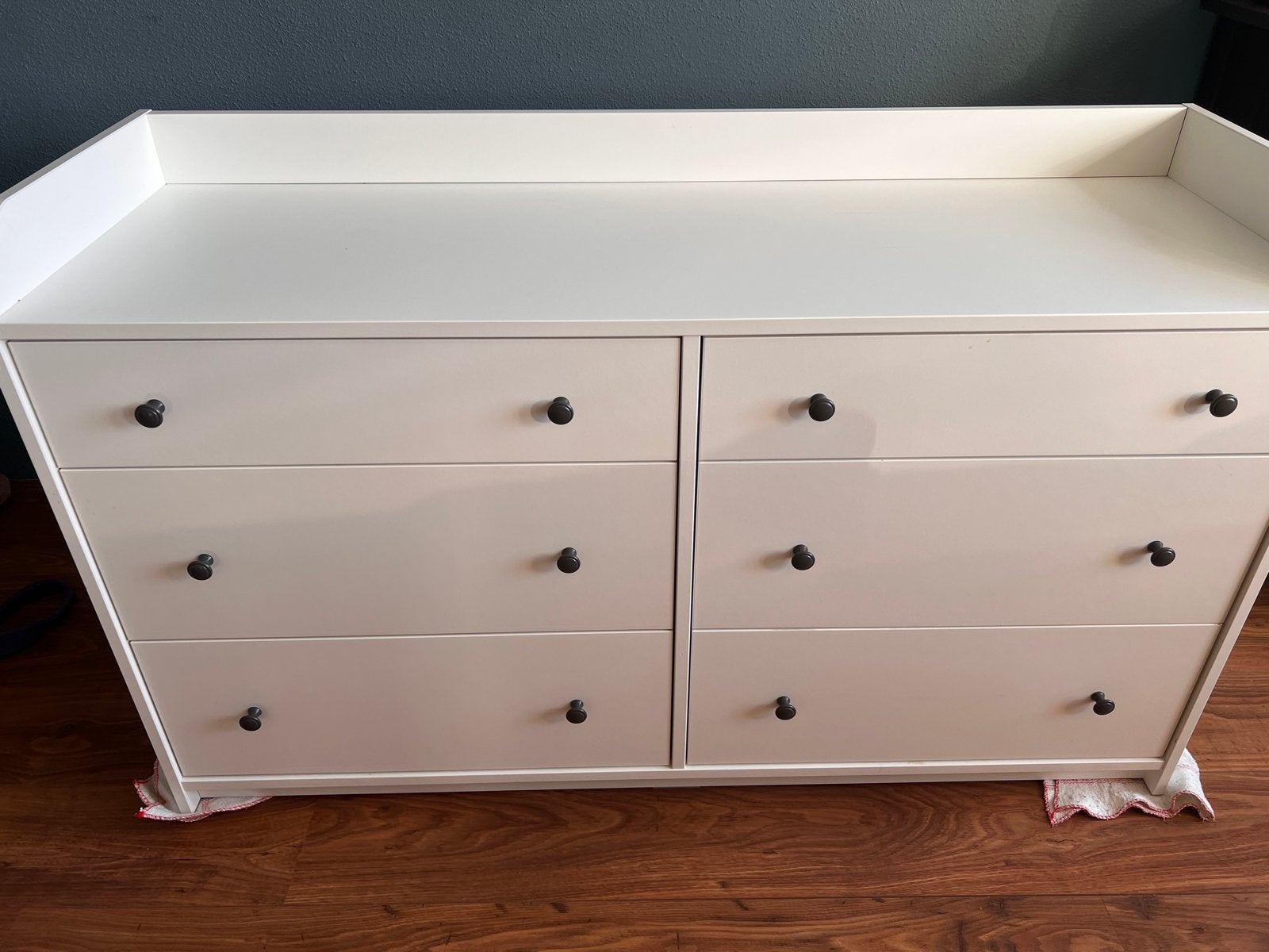 IKEA Hauga ladekast met 6 lades - Wit, Gebruikt, 100 tot 150 cm, 5 laden of meer, Ophalen of Verzenden