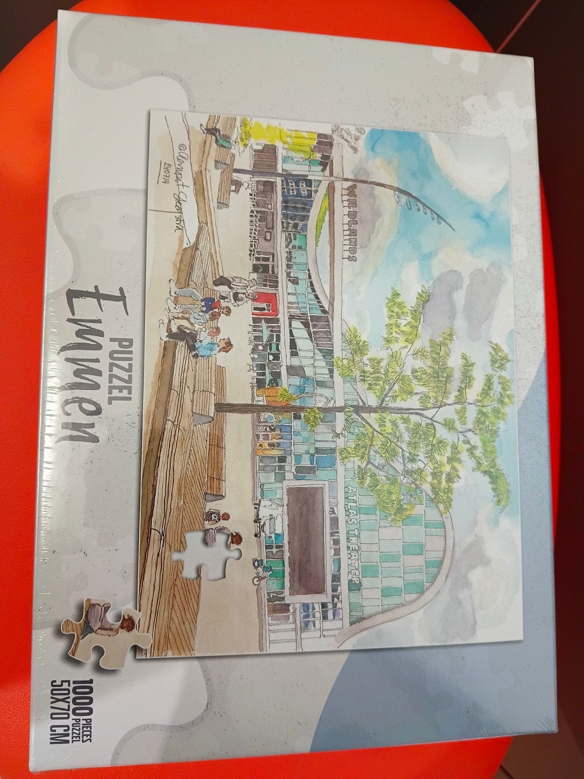 Emmen Puzzel 1000 stukjes - Wildlands Atlas Theater, Ophalen of Verzenden, 500 t/m 1500 stukjes, Nieuw, Legpuzzel