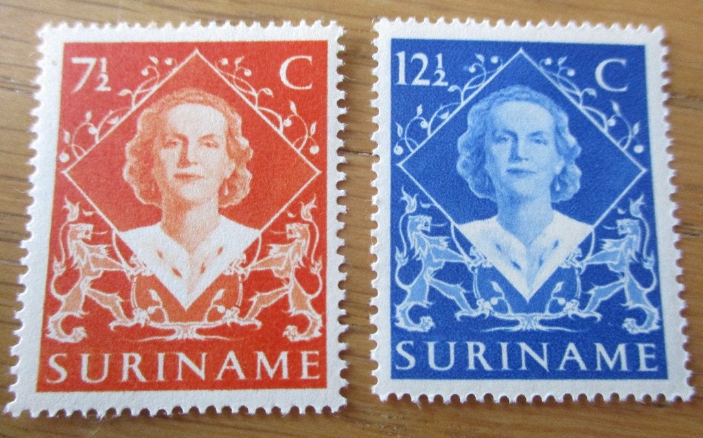 Suriname, serie Koniging Juliana, 1948, Postzegels en Munten, Verzenden