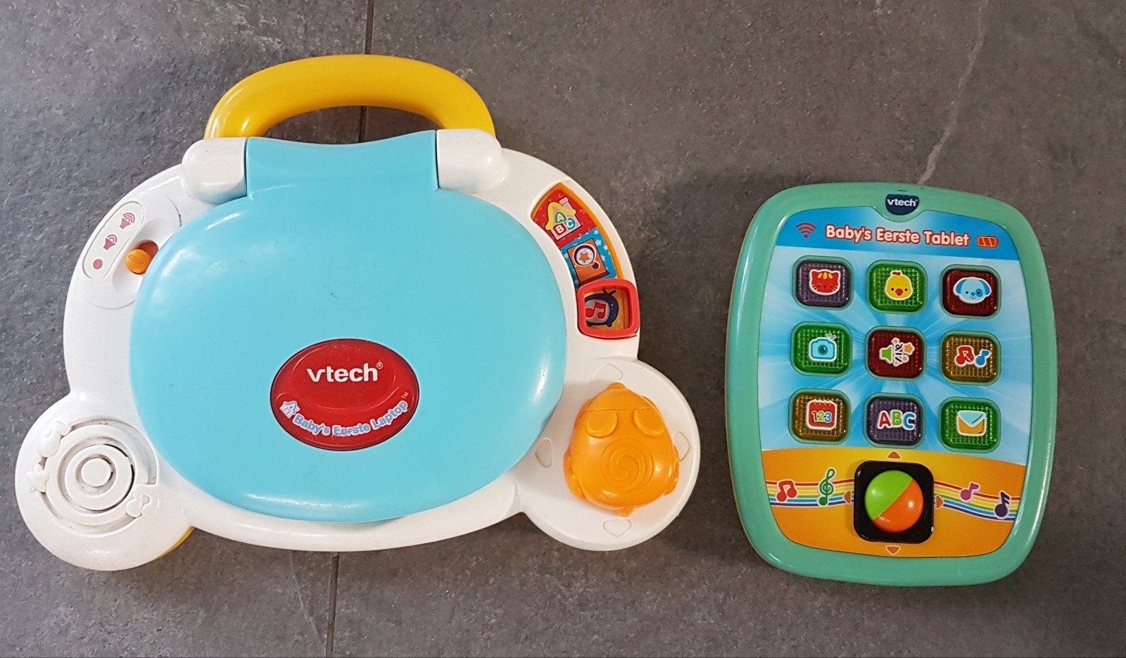 Baby laptop en tablet, Ophalen