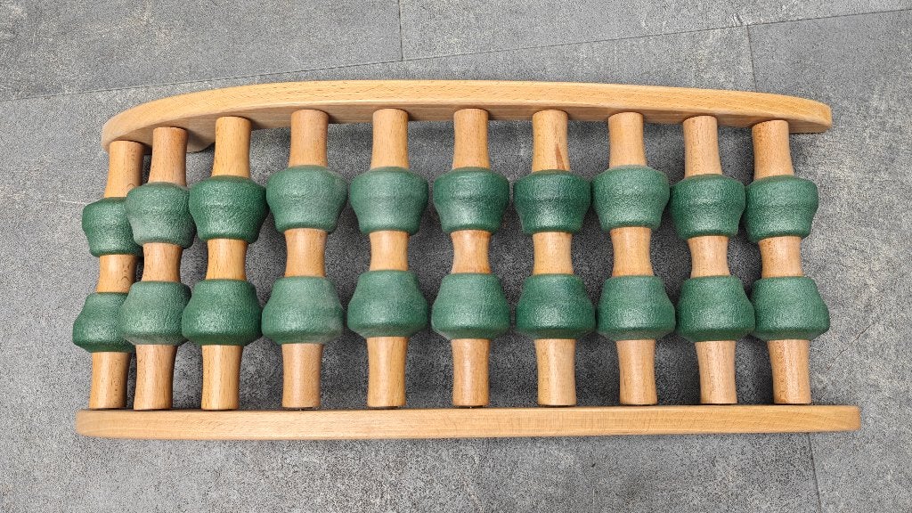 Houten rugmassageapparaat met dubbele massagerollers, Diensten en Vakmensen