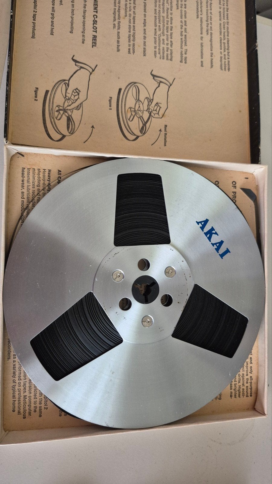 AKAI Spoel met band - Vintage Audio, Ophalen of Verzenden, Onderdeel, Met banden