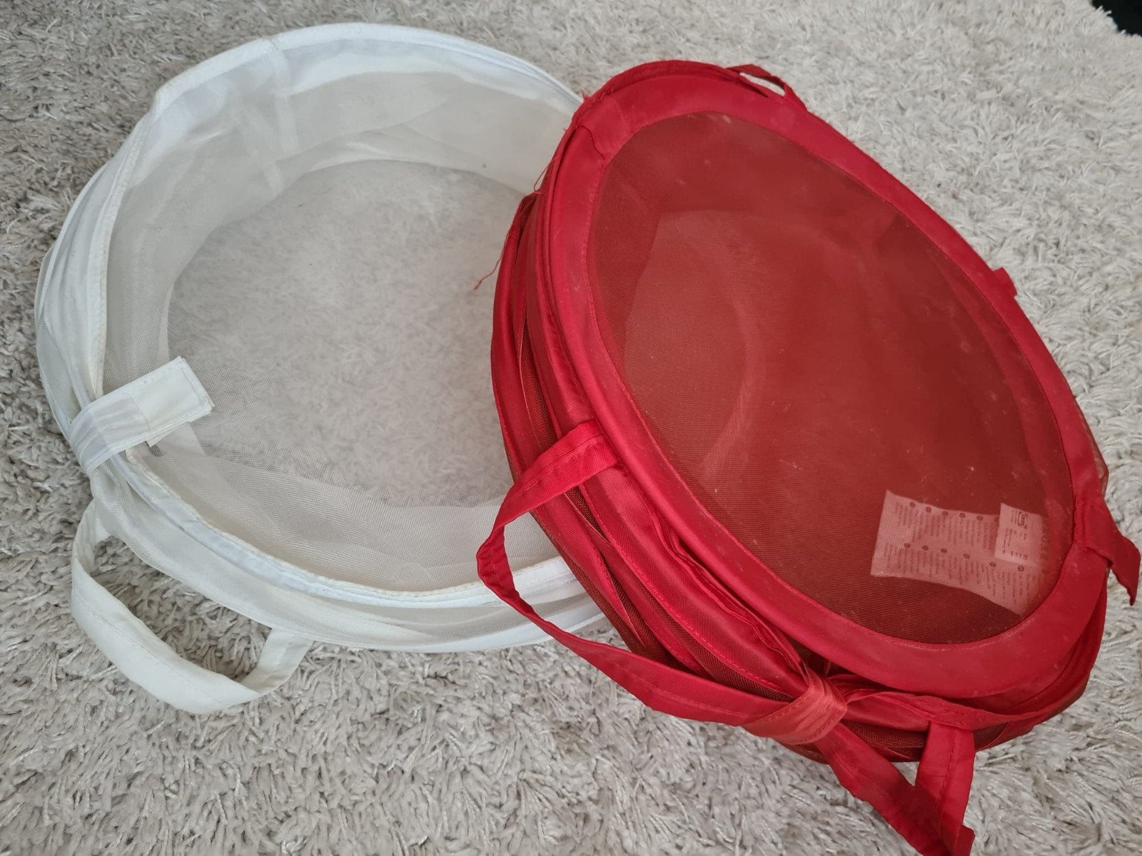IKEA JALL Waszak - Rood en Wit - 2 stuks, Ophalen, Gebruikt, Meerkleurig, Textiel