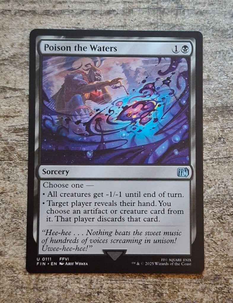 Poison the Waters - Magic the Gathering, Verzenden, Zo goed als nieuw, Losse kaart