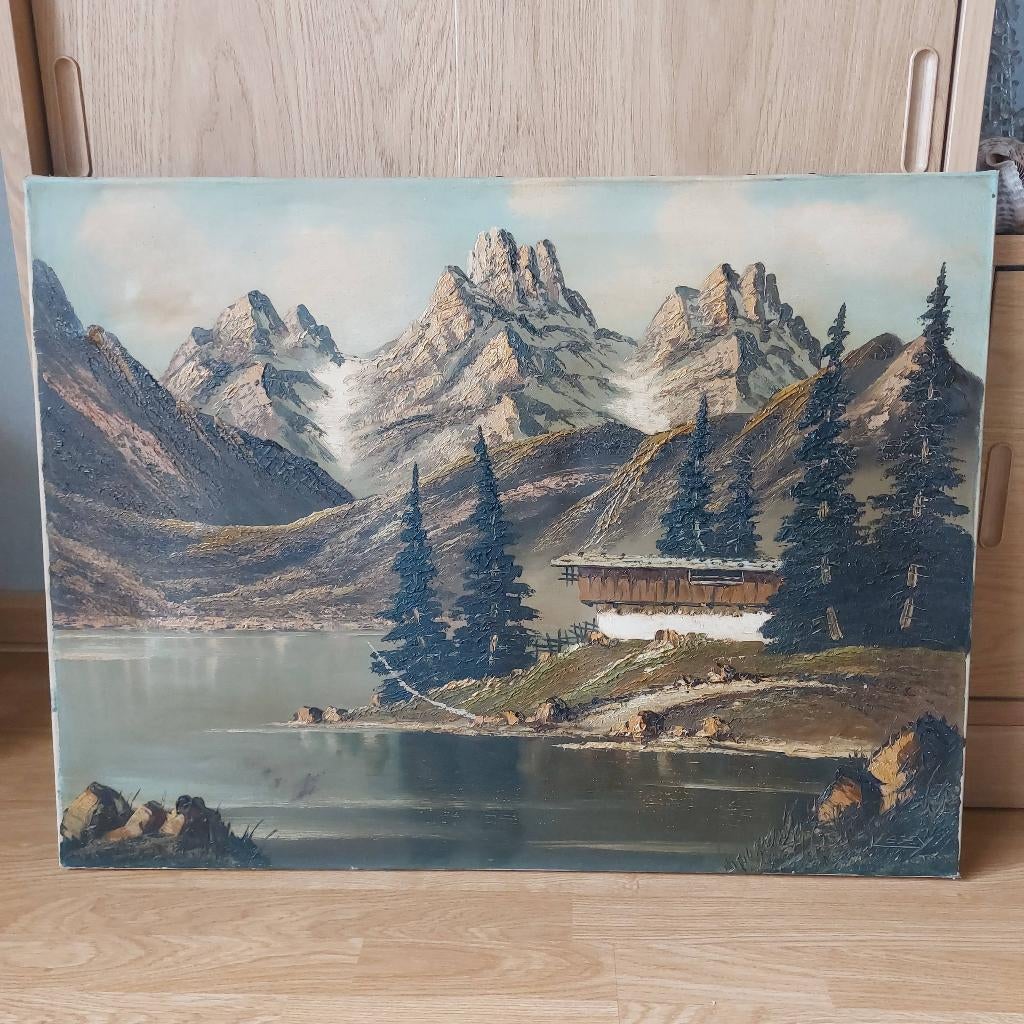 Grote schilderij van Vexy, 79,5x60x2,5, Ophalen of Verzenden
