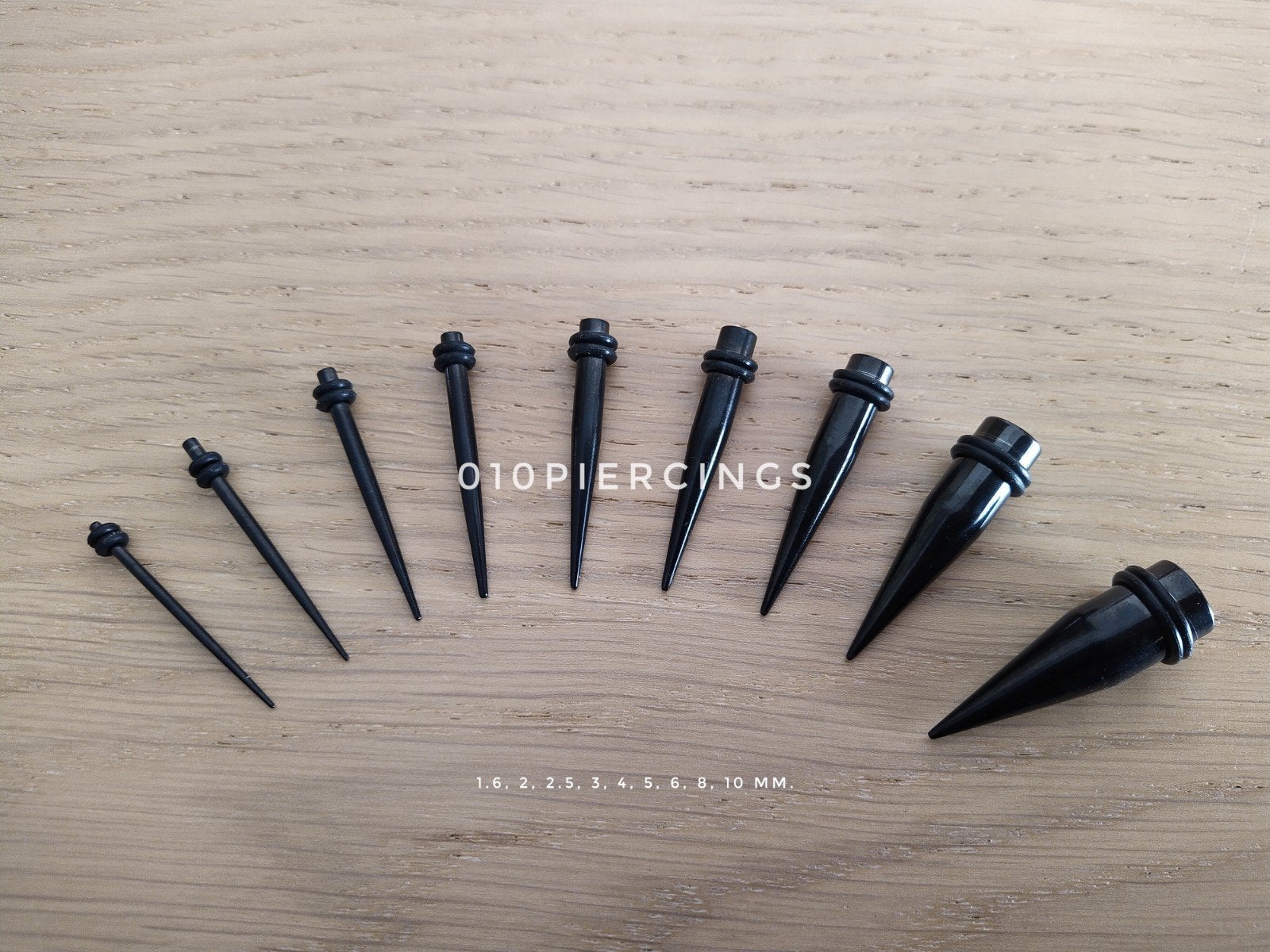 Nieuwe expanders, stretchers, rekstaafjes. Staal. Zwart., Sieraden, Tassen en Uiterlijk, Piercings, Ophalen of Verzenden, Zo goed als nieuw