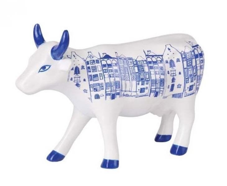 Nieuw Cow Parade koe Amsterdam medium gratis verzending., Ophalen of Verzenden, Beeld