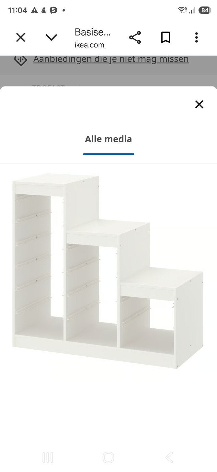 IKEA TROFAST opbergsysteemken 2x, Ophalen of Verzenden, Gebruikt
