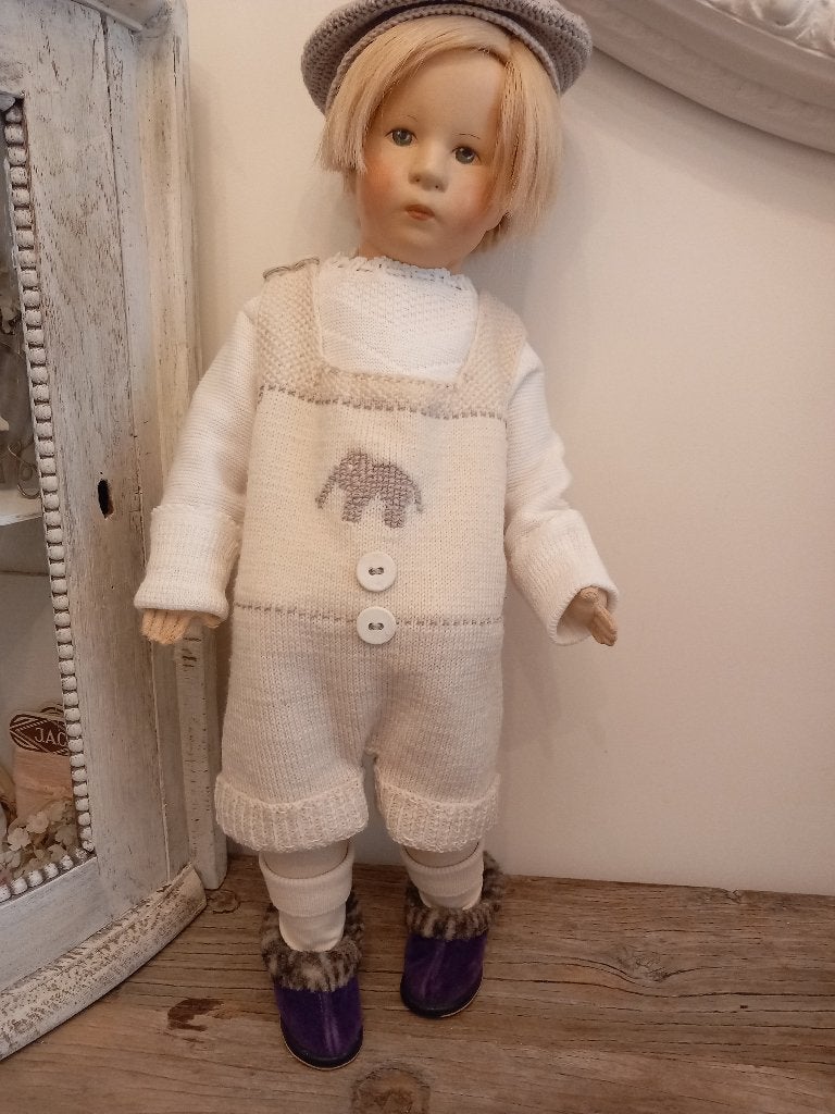 Vintage ICAS Liliput poppen schoentjes pantoffels.GERMANY., Verzamelen, Ophalen of Verzenden, Gebruikt, Kleertjes