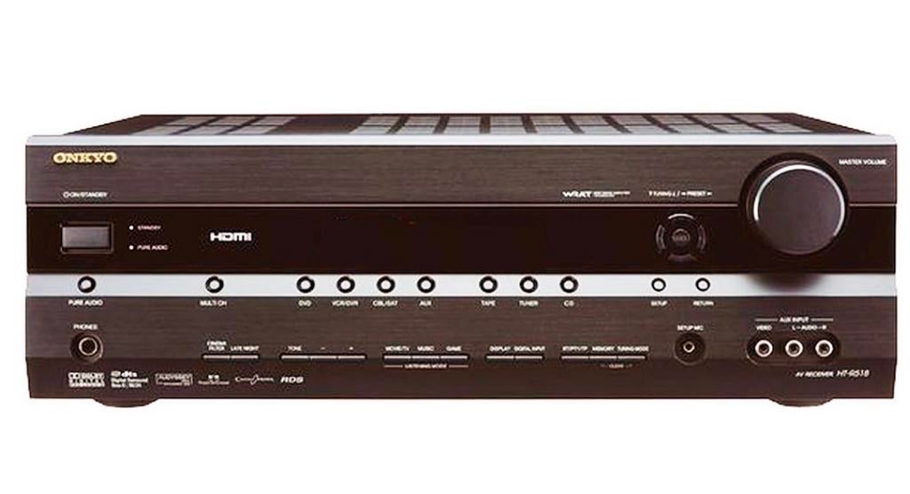 Onkyo AV Receiver HT-R518 met 5.1 luidsprekersysteem, Audio, Tv en Foto, Versterkers en Receivers, Gebruikt, 5.1, 60 tot 120 watt