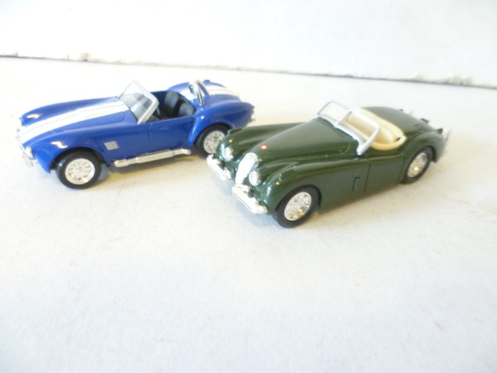 Ertl 1948 Jaguar XK 120 Roadster en Shelby Cobra 1:43 auto., Ophalen of Verzenden, Nieuw, Auto, Overige merken