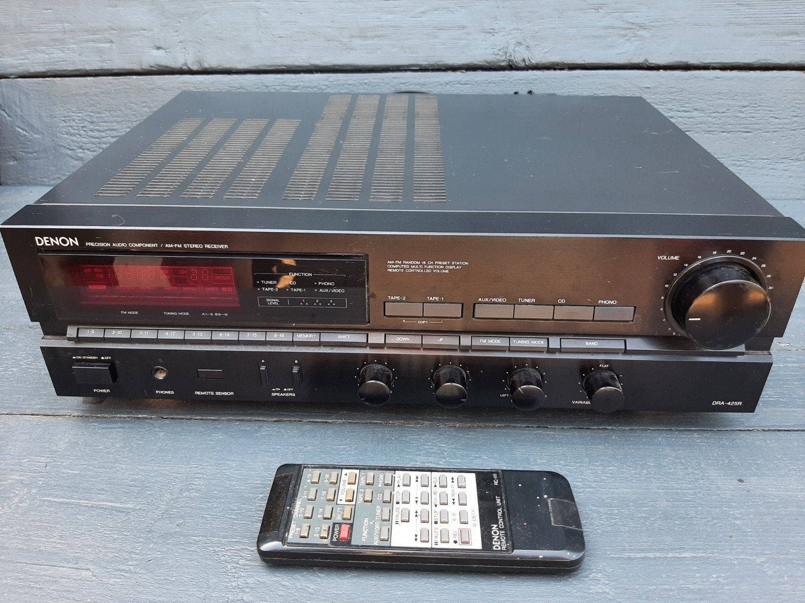Denon tuner / versterker DRA-425R, goede staat, Ophalen, Stereo, 120 watt of meer, Denon