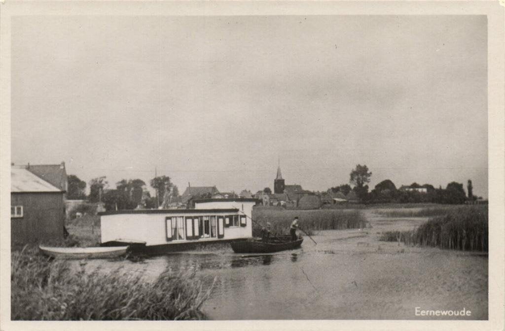 Eernewoude - gezicht op - ongelopen, Ophalen of Verzenden, 1940 tot 1960, Ongelopen, Friesland