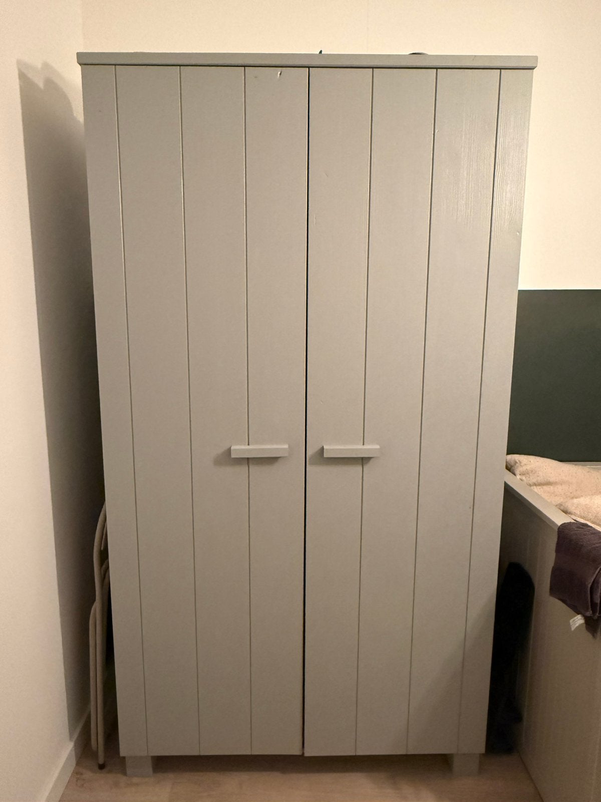 Woood kledingkast Dennis- betongrijs, Ophalen, Zo goed als nieuw, 50 tot 75 cm, 150 tot 200 cm