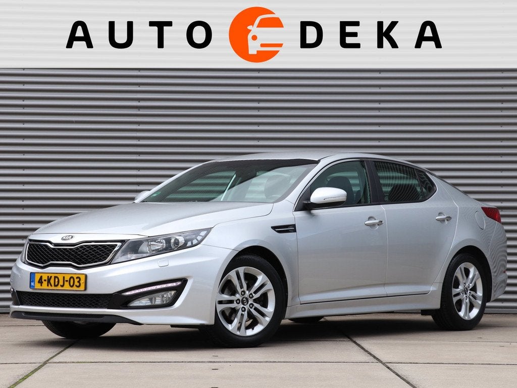 Kia Optima 2.0 CVVT Hybrid Plus Pack Automaat *Dealeronderh., Auto's, Euro 5, Gebruikt, Zwart, 4 cilinders