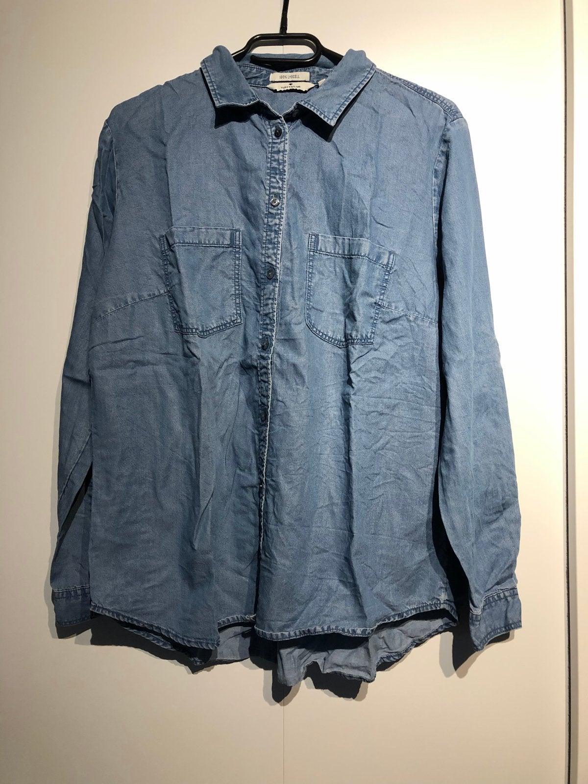 Tom Tailor spijkerblouse maat 40, Ophalen of Verzenden, Zo goed als nieuw, Maat 38/40 (M), Blauw