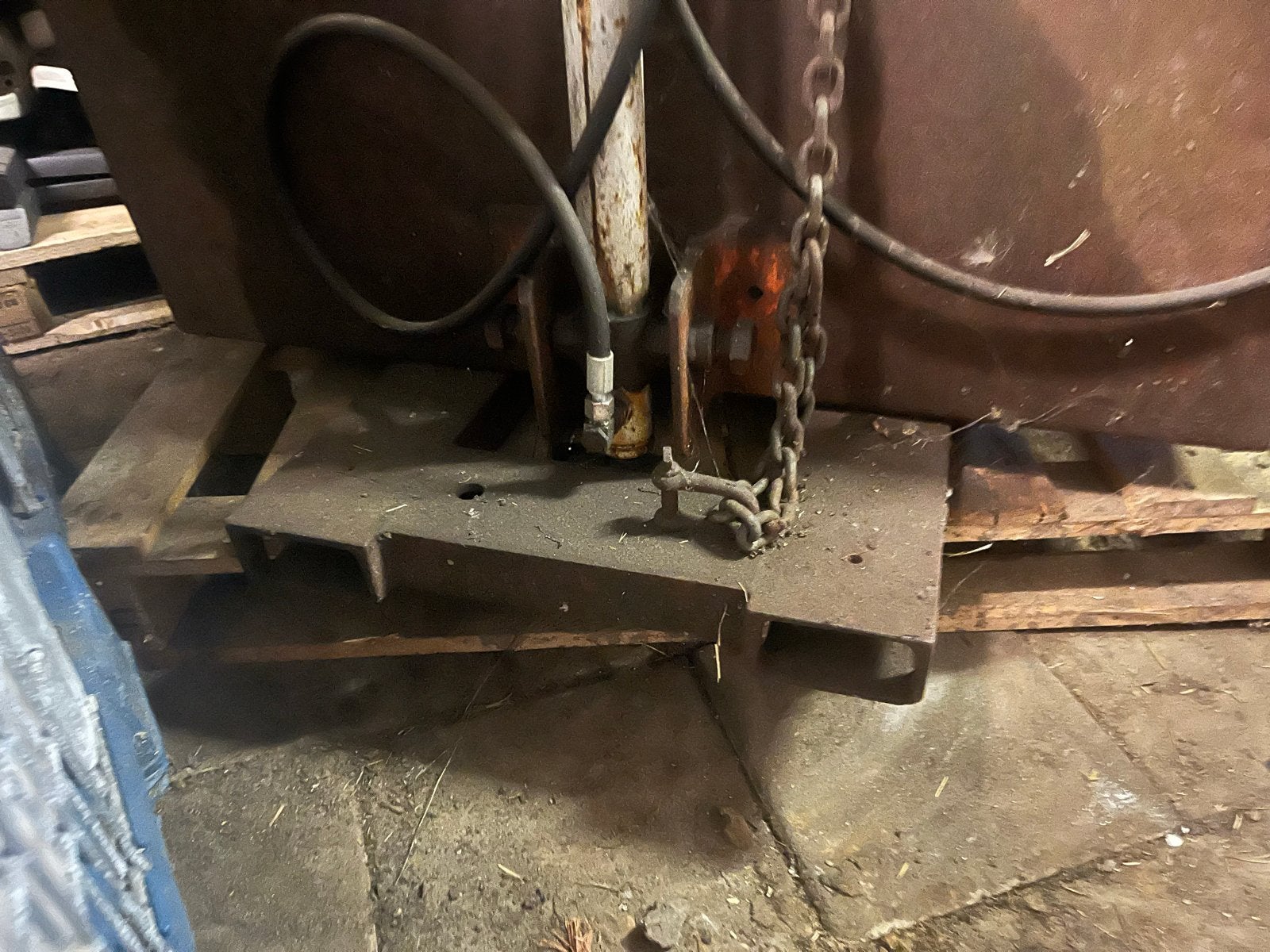 Hoogkiepbak 1m breed voor shovel/heftruck, goede staat, Ophalen