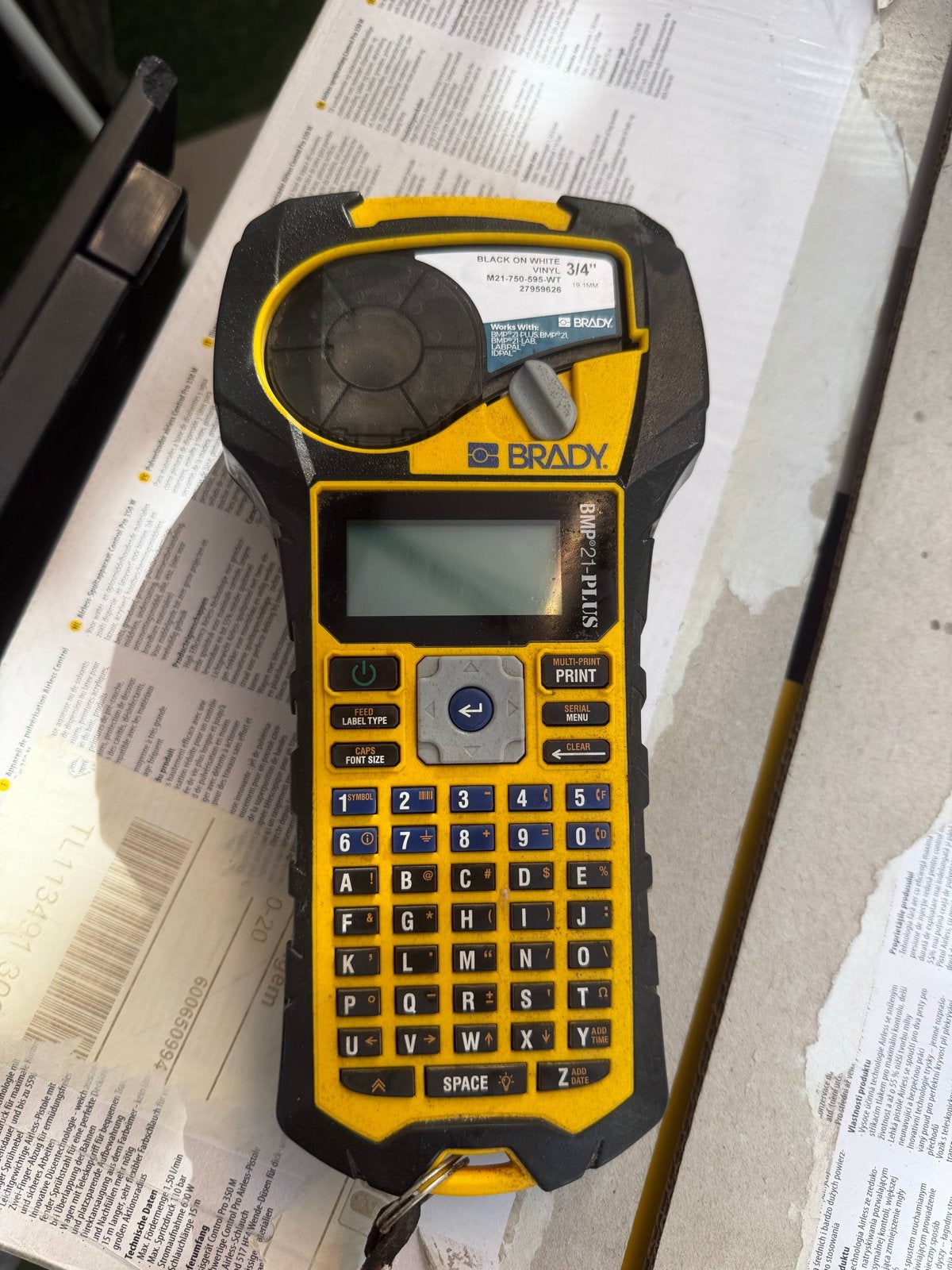 Brady BMP21-PLUS Labelprinter - Robuust en Draagbaar, Zwart-en-wit printen, Gebruikt, Printer, Ophalen of Verzenden