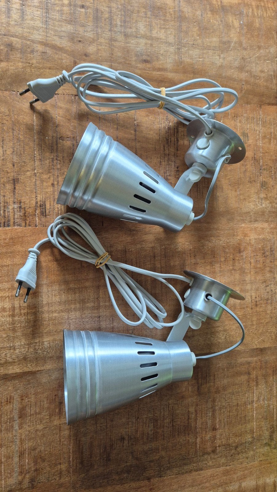 Vintage IKEA aluminium wand-/leeslamp, Opbouwspot, Geschikt voor wandmontage, Zo goed als nieuw, LED