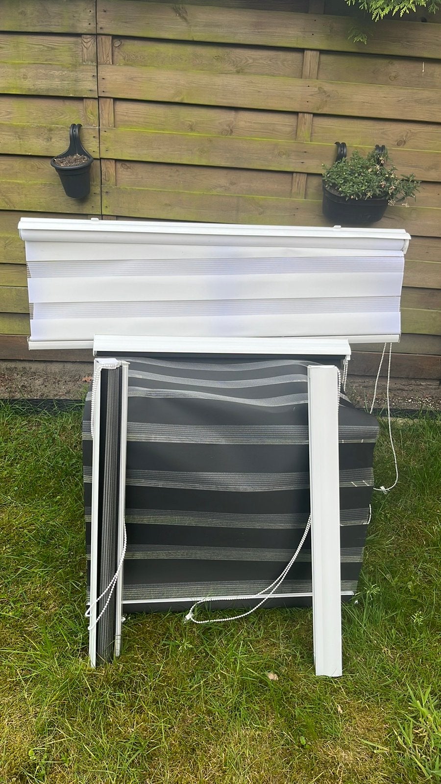 4x Duo Rolgordijnen: 3x Zwart 80cm, 1x Wit 120cm, Ophalen, Zo goed als nieuw, Zwart