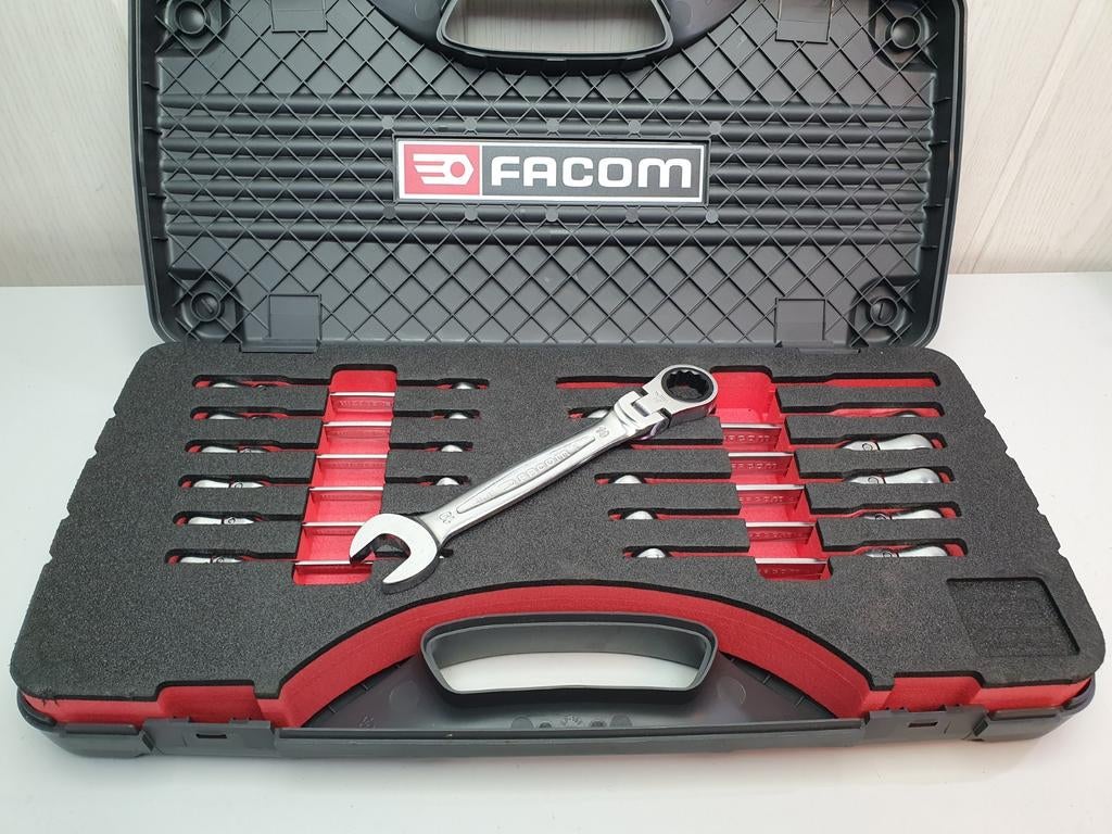 Facom type 467F scharnierende steekringratelsleutels Nieuw, Ophalen of Verzenden, Facom, Www.facom.com, Nieuw