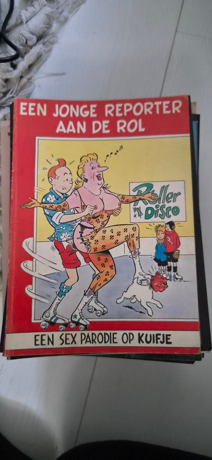 Een Jonge Reporter Aan De Rol - Kuifje Parodie, Boeken, Stripboeken, Eén stripboek, Ophalen, Gelezen, Onbekend