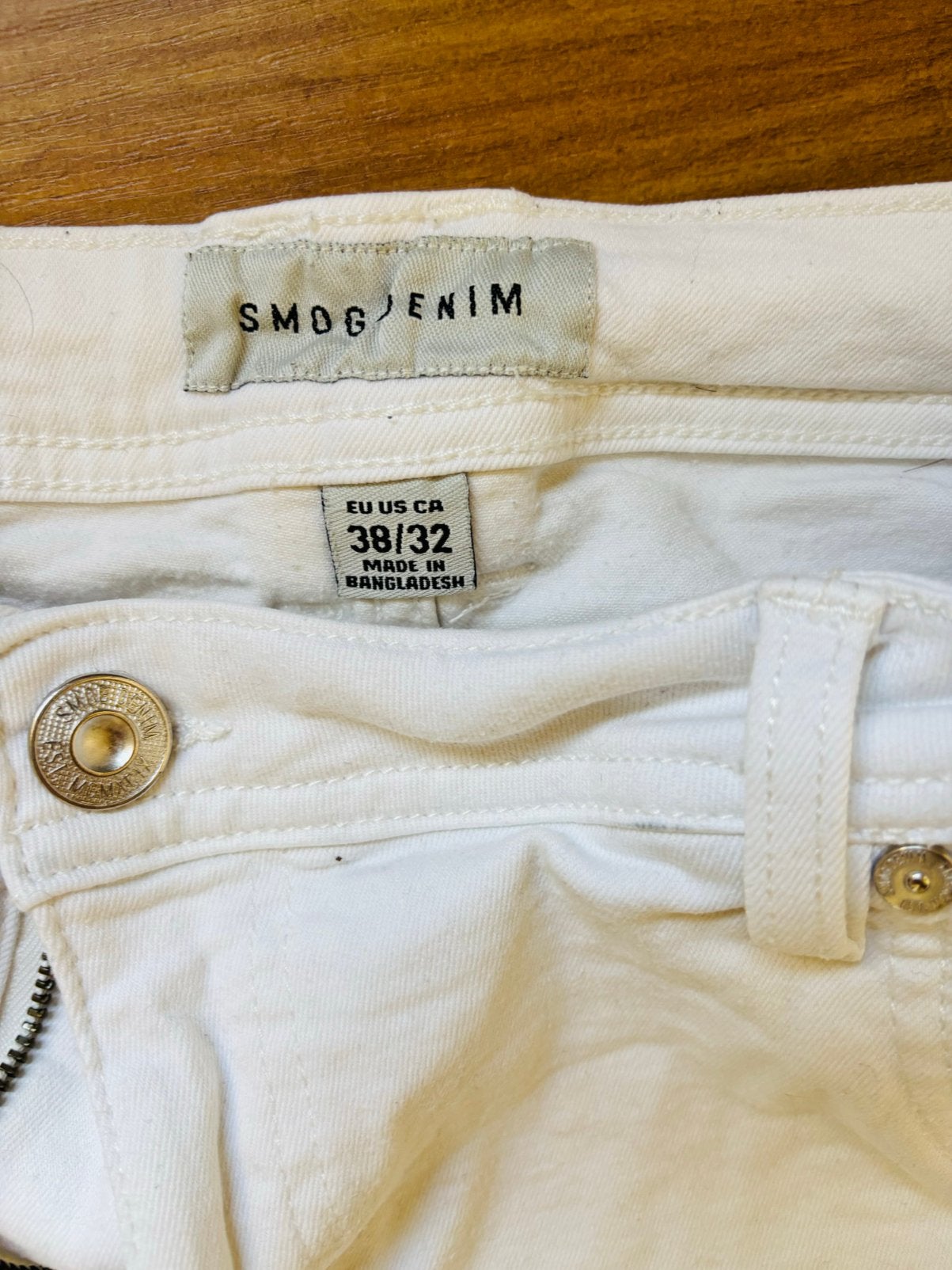 Heren jeans wit 38/32, Kleding | Heren, Ophalen, Zo goed als nieuw, Wit, W36 - W38 (confectie 52/54)