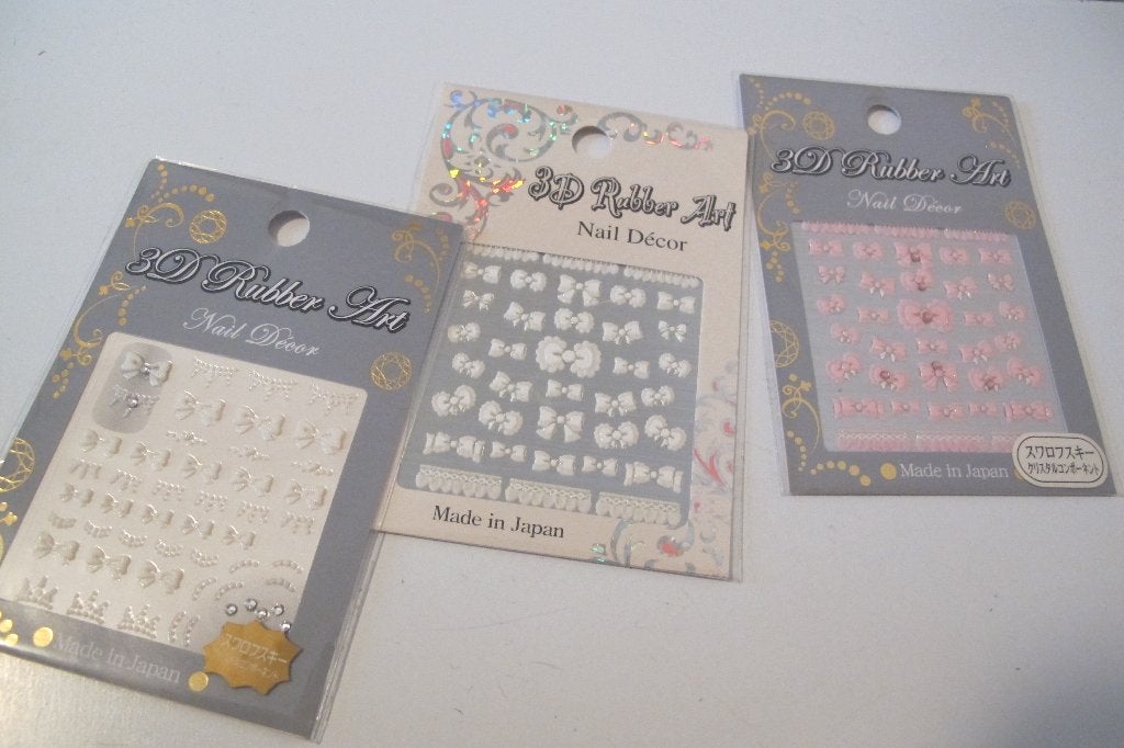 3D rubber art nail decor, Overige kleuren, Nieuw, Ophalen of Verzenden, Handen en Nagels