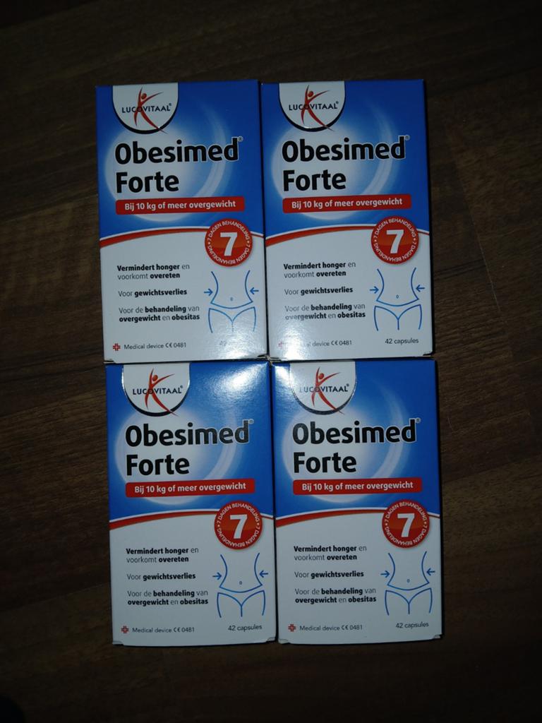 4 doosjes Lucovitaal Obesimed Forte - Gewichtsverlies, Sieraden, Tassen en Uiterlijk, Uiterlijk | Dieet en Afvallen, Ophalen of Verzenden