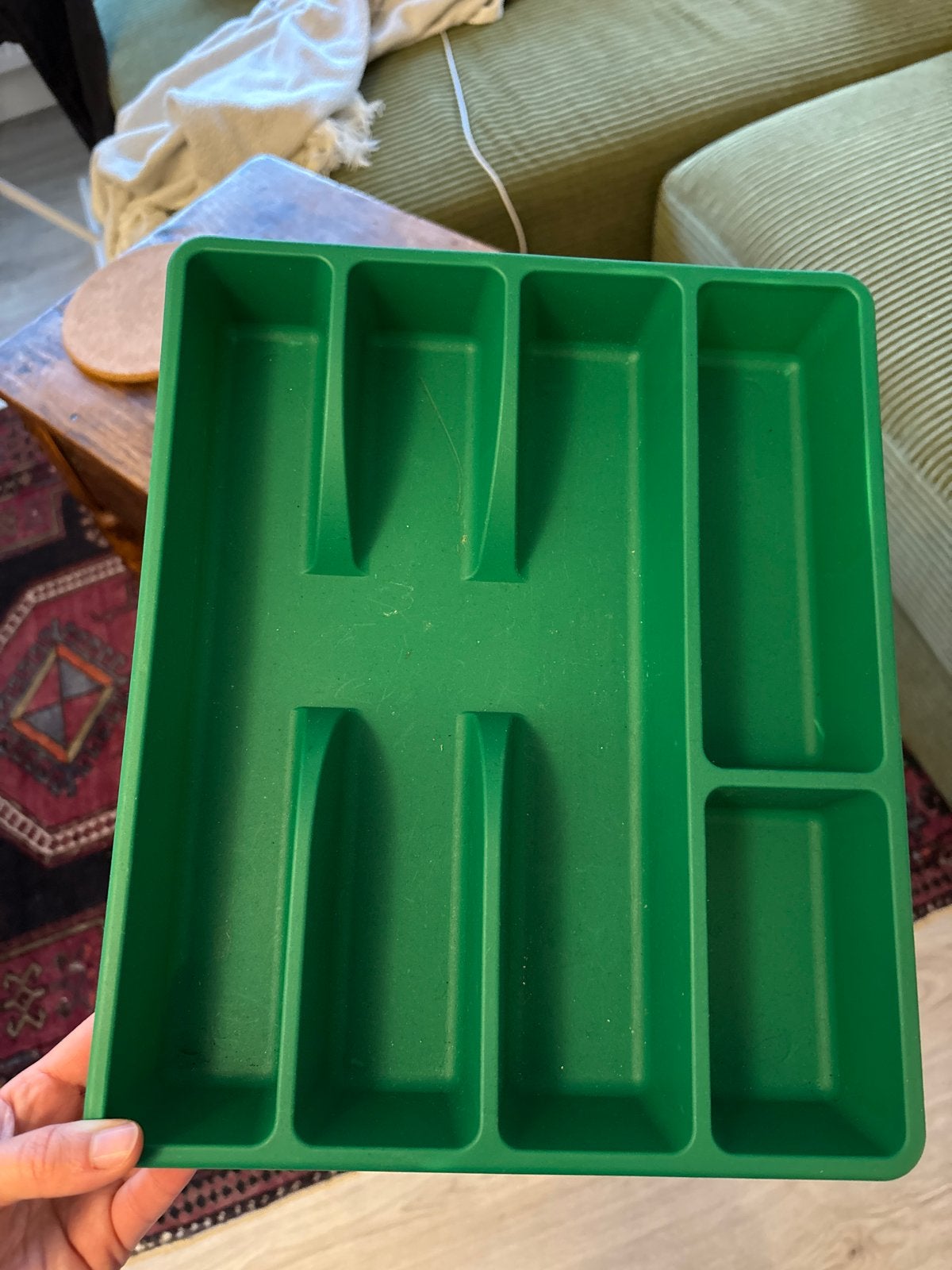 IKEA SMÄCKER Bestekbak Groen - Bestek Inlay, Huis en Inrichting, Ophalen, Kunststof, Gebruikt, IKEA