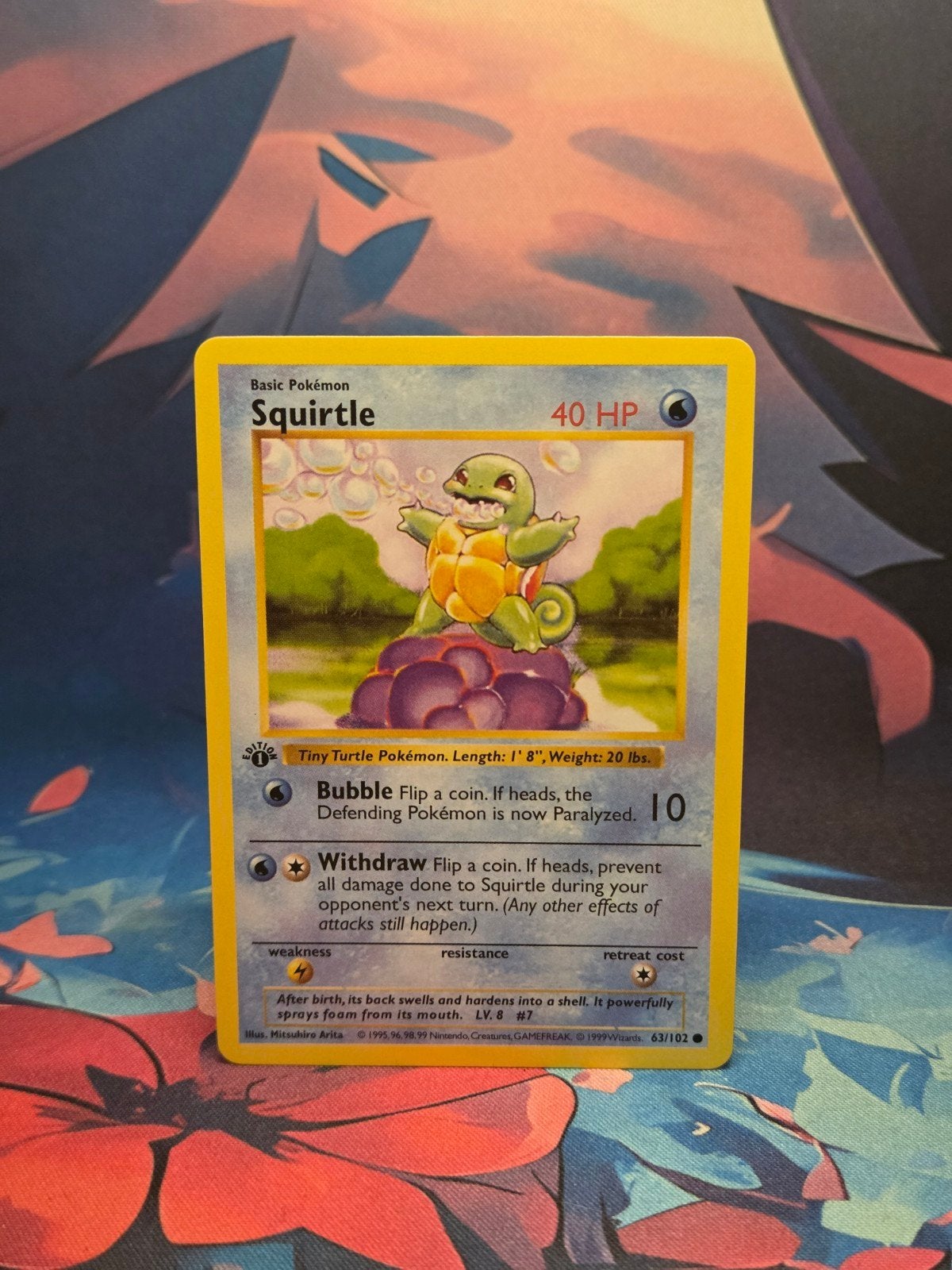 Squirtle Shadowless 1st Edition – Base Set mint/nearmint, Ophalen of Verzenden, Zo goed als nieuw