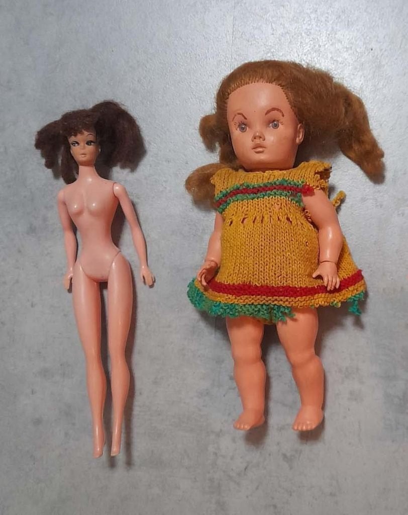2 vintage POPPEN Retro / antiek, Antiek en Kunst, Ophalen of Verzenden
