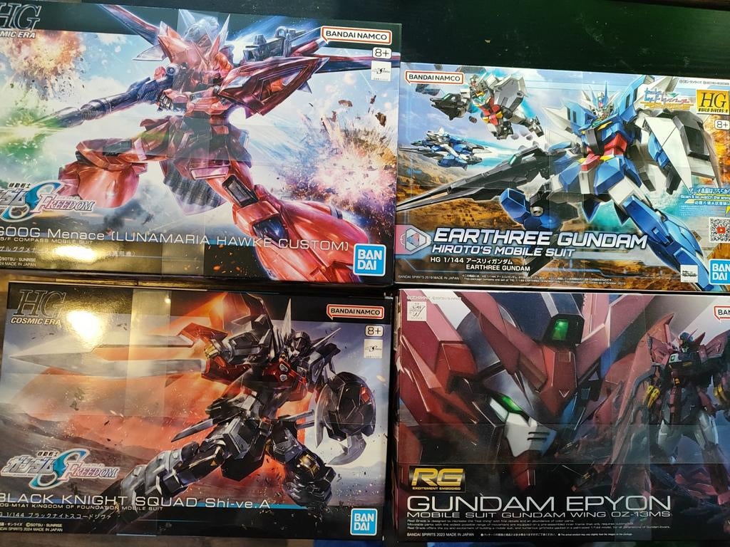 Gundam modelbouwpakketten - Diverse HG en RG kits, Overige merken, 1:32 tot 1:50, Overige typen, Nieuw