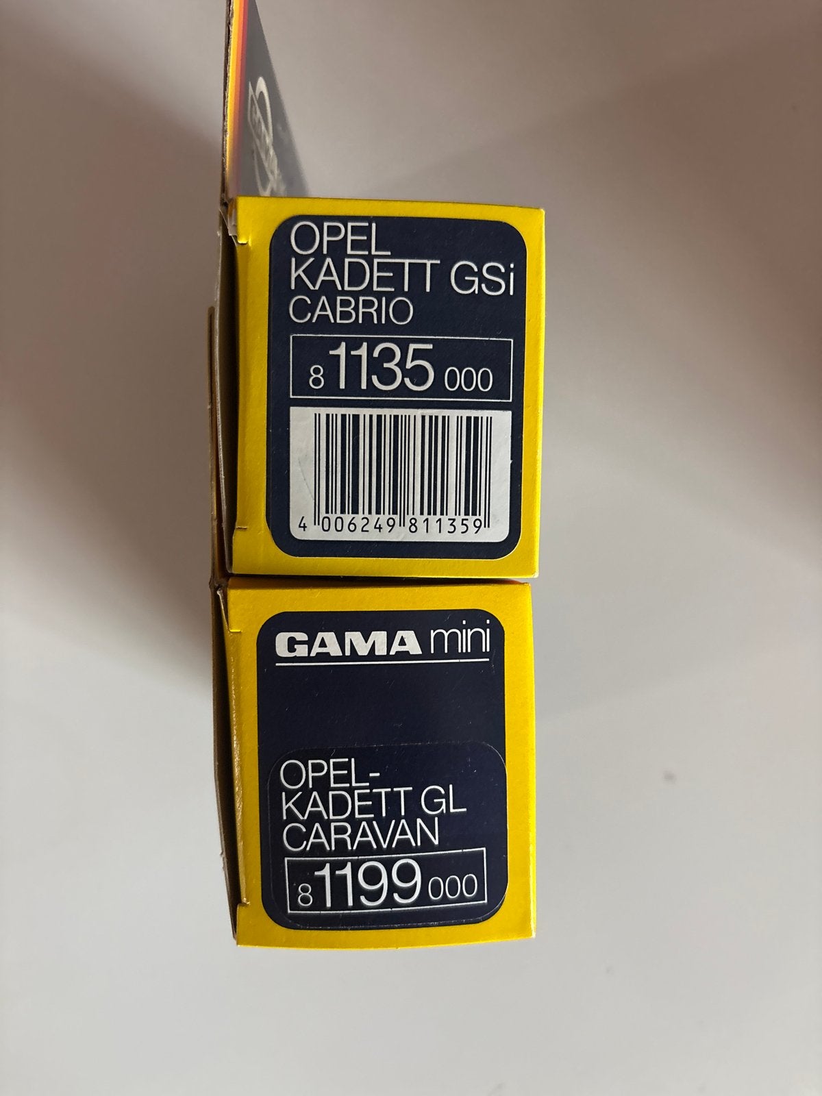 GAMA Mini Opel Kadett GSI Cabrio & GL Caravan modelauto's, Ophalen of Verzenden, Nieuw, Auto, Gama