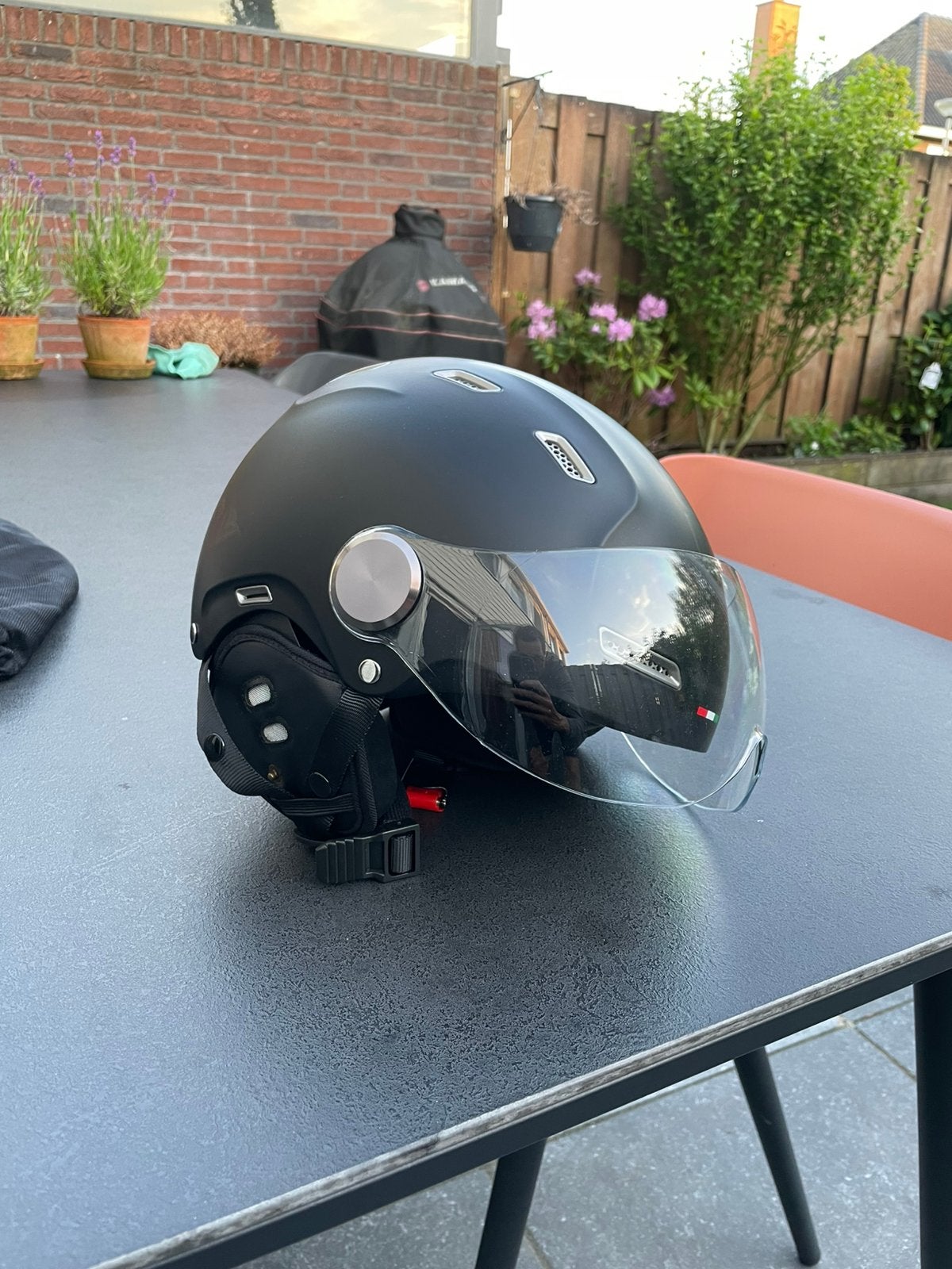 Demm Fashion speed pedelec 2 fietshelm M matzwart met vizier, Ophalen of Verzenden, Zo goed als nieuw, M, Heer of Dame