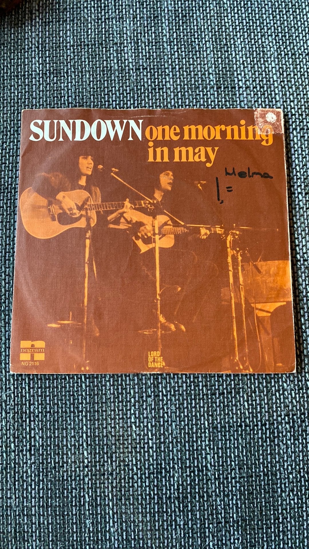 Vinyl single Sundown - One morning in May, Ophalen of Verzenden, Zo goed als nieuw, Pop