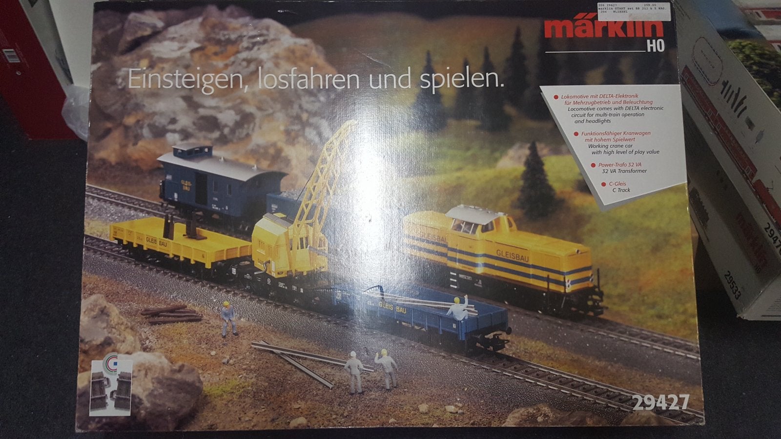 Märklin H0 Treinset 29427 met Locomotief, Wagons en Rails, Ophalen, Wisselstroom, Treinset, Zo goed als nieuw