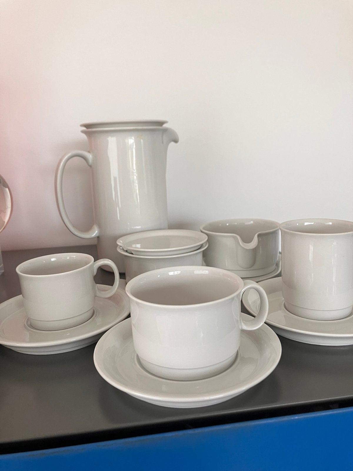 MOSA PHANTASY WHITE koffieset, Ophalen of Verzenden, Porselein, Overige stijlen, Bord(en)
