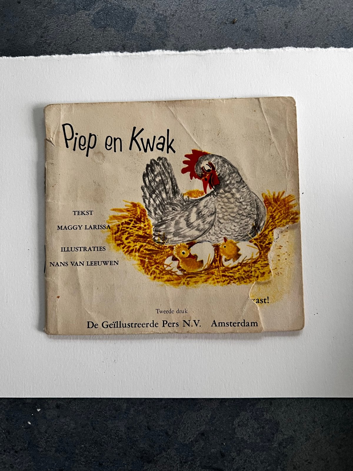 Vintage kinderboekjes: Piep en Kwak, De drie spinsters, Stou, Boeken, Verzenden, Gelezen