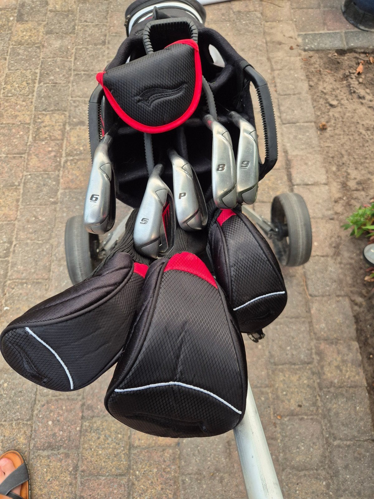 Dames golfset met golftas, Sport en Fitness, Golf, Ophalen of Verzenden, Gebruikt, Set