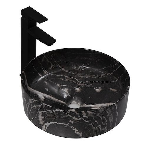 AANBIEDING waskom, zwart marmer, rond, luxe design, Venta 37, Ophalen of Verzenden, Nieuw