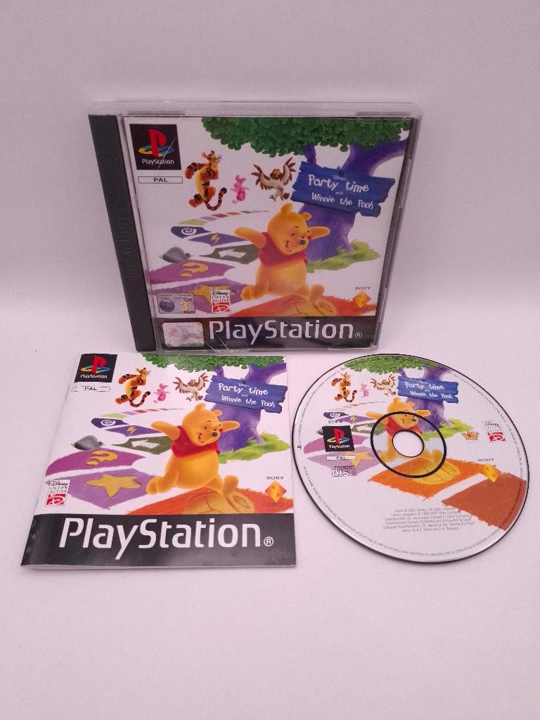 Party time with Winnie the pooh ps1, Spelcomputers en Games, Avontuur en Actie, Gebruikt, 2 spelers, Ophalen of Verzenden
