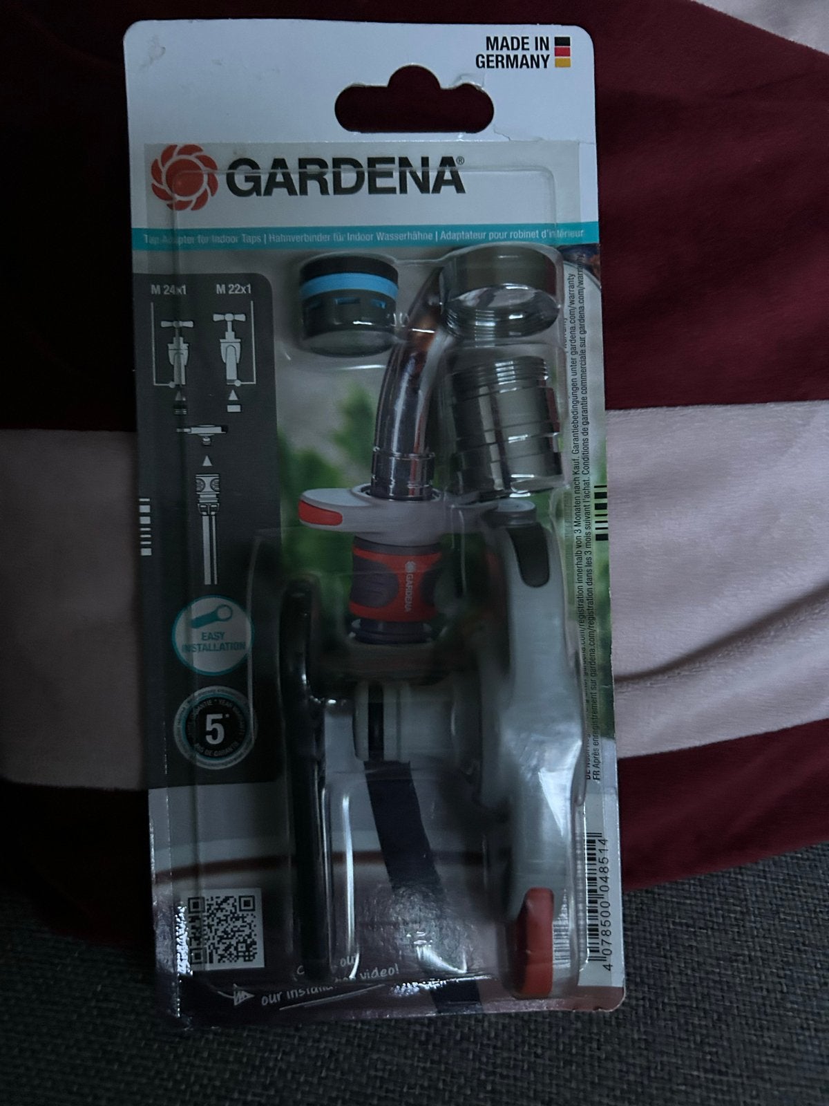 Gardena Kraan Adapter voor Binnenkranen M24x1 M22x1, Ophalen of Verzenden, Nieuw, Overige typen