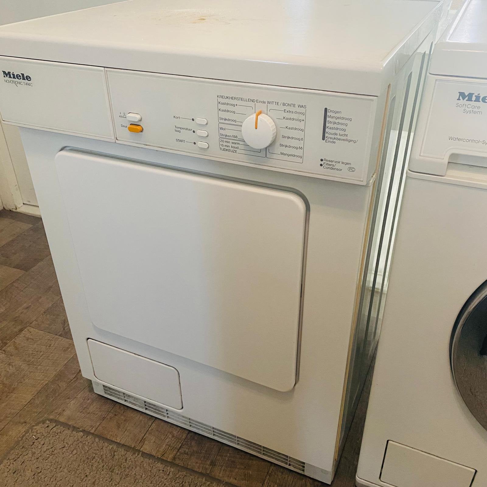 Wasdroger Miele, Ophalen, Zo goed als nieuw, Luchtafvoer, 85 tot 90 cm