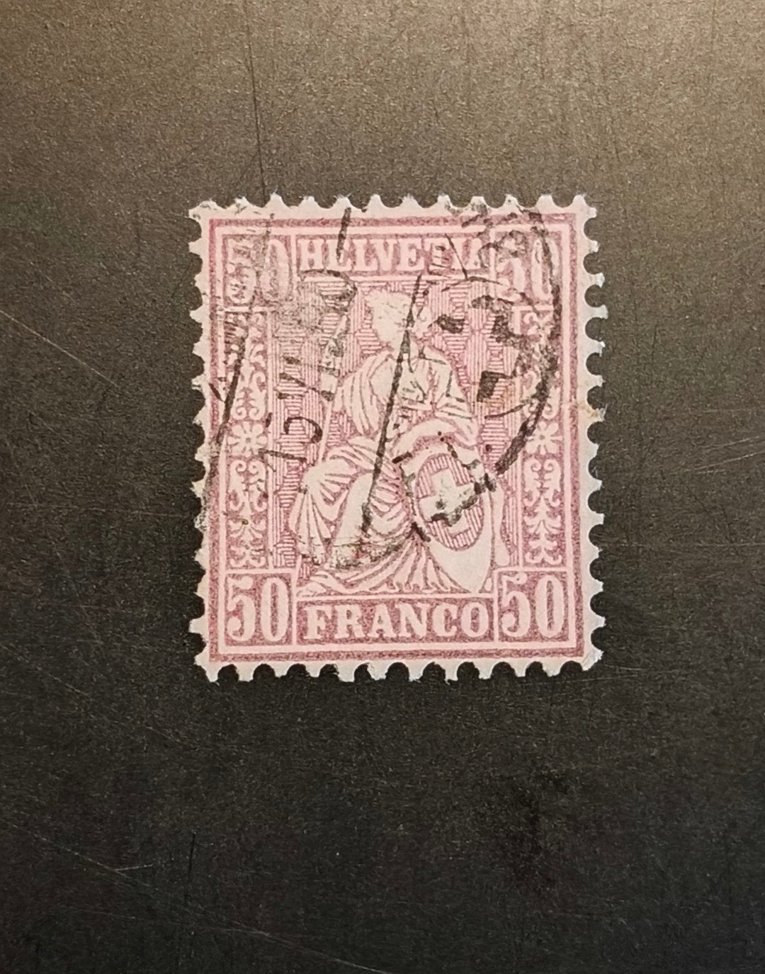Switzerland 50 franco 1867/81, Michel 35b, Ophalen of Verzenden