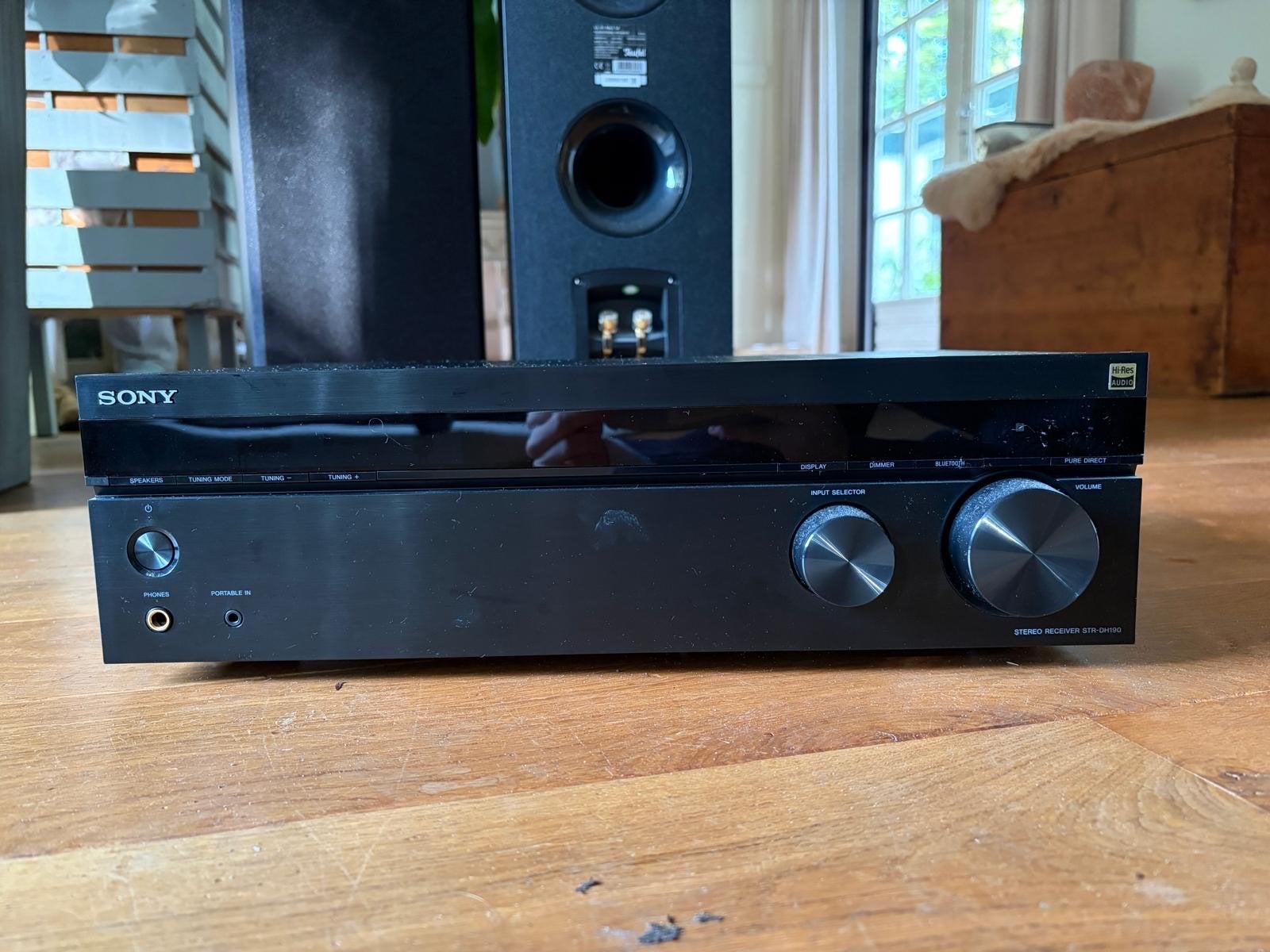 Sony Stereo Receiver STR-DH190, Ophalen, Gebruikt, 60 tot 120 watt, Sony