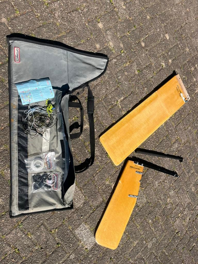 Optimax optimist foil set (roer zwaard), Watersport en Boten, Ophalen, Zo goed als nieuw, Overige typen, Zeilboot